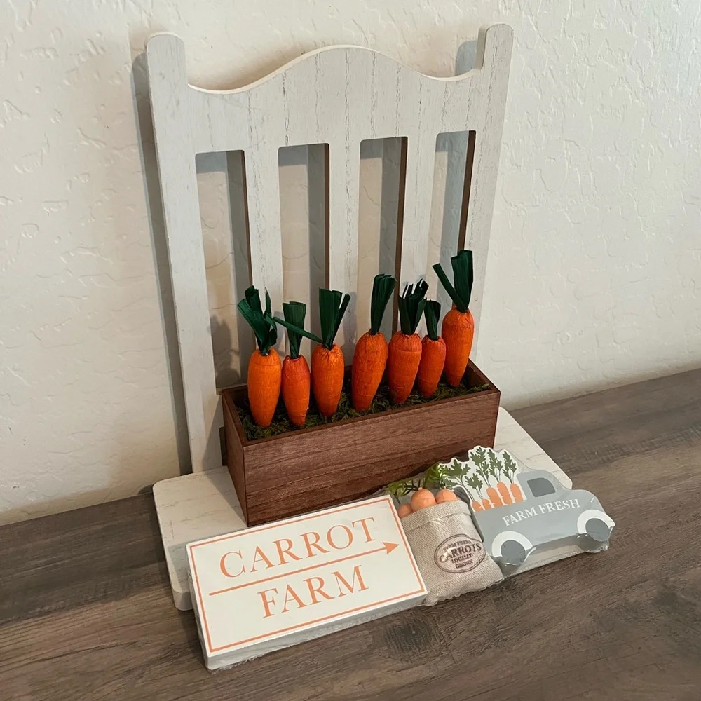 Target Bullseyes Playground Easter Carrot Potted Crepe Carrot Farm Prop Set